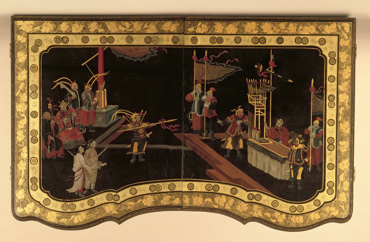 Chinese Export Dressing Table Top by Chinese School