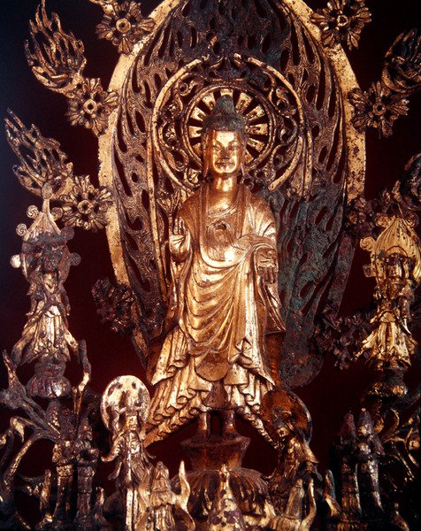 Detail (altarpiece dedicated to Buddha Maitreya) by Chinese School