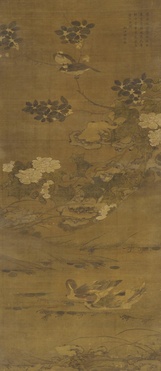 Flowers, Ducks, and Other Birds, Ming or Qing Dynasty by Chinese School