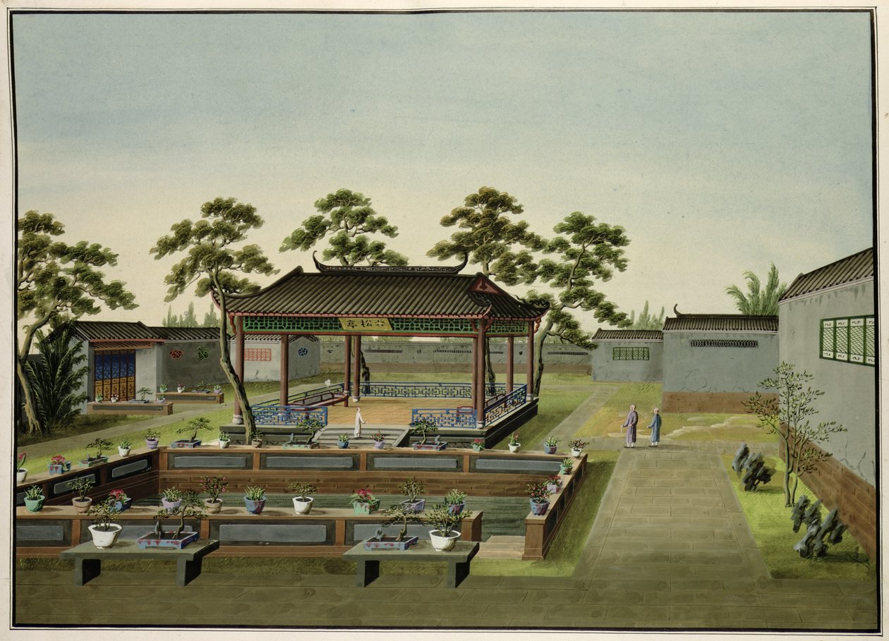 Garden Scene, c.1820-40 by Chinese School