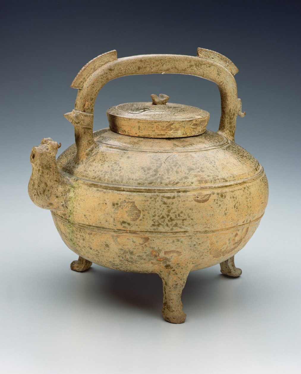 Glazed pottery kettle, Warring States period by Chinese School