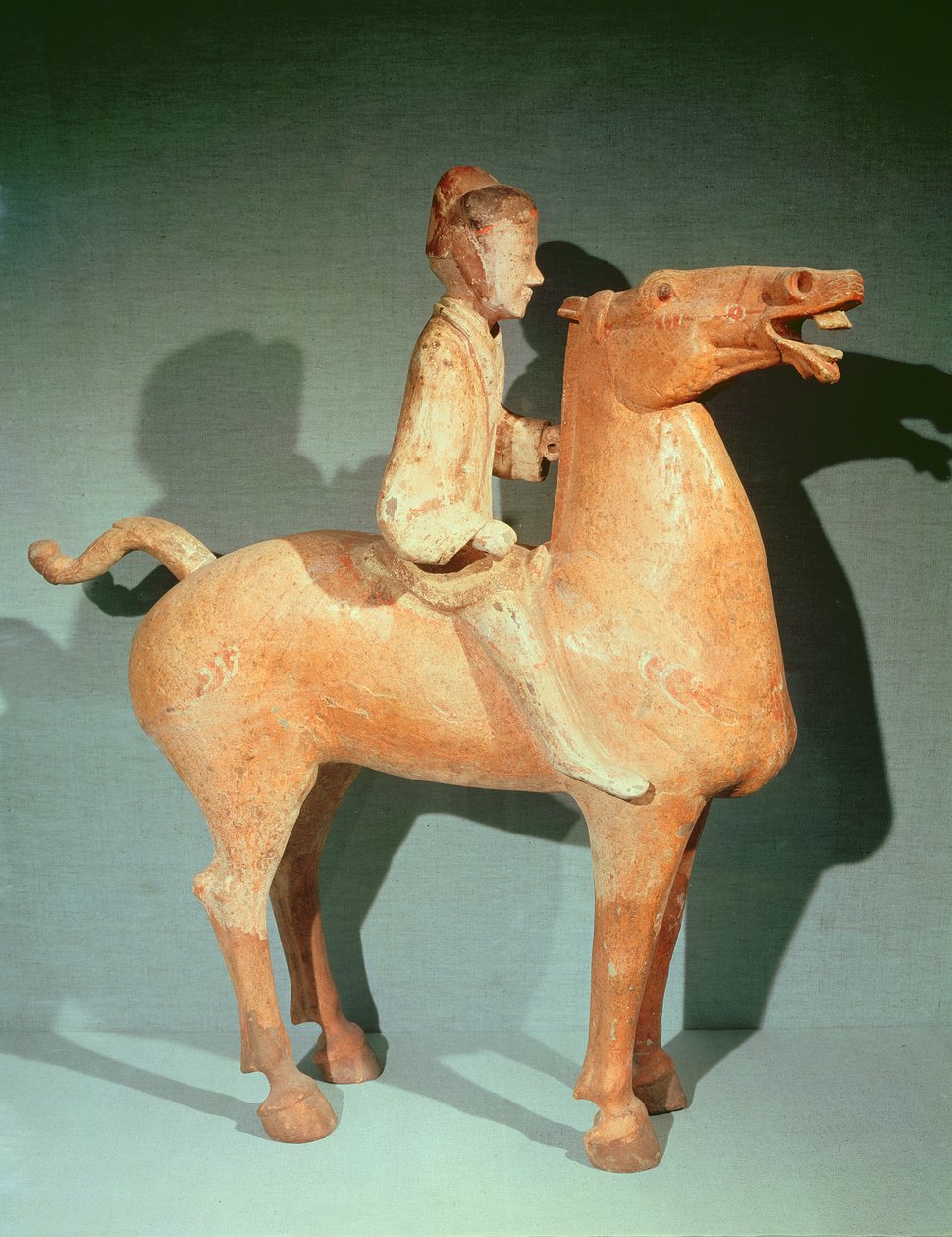 Horseman, from Xianyang, Shaanxi, Western Han Dynasty by Chinese School