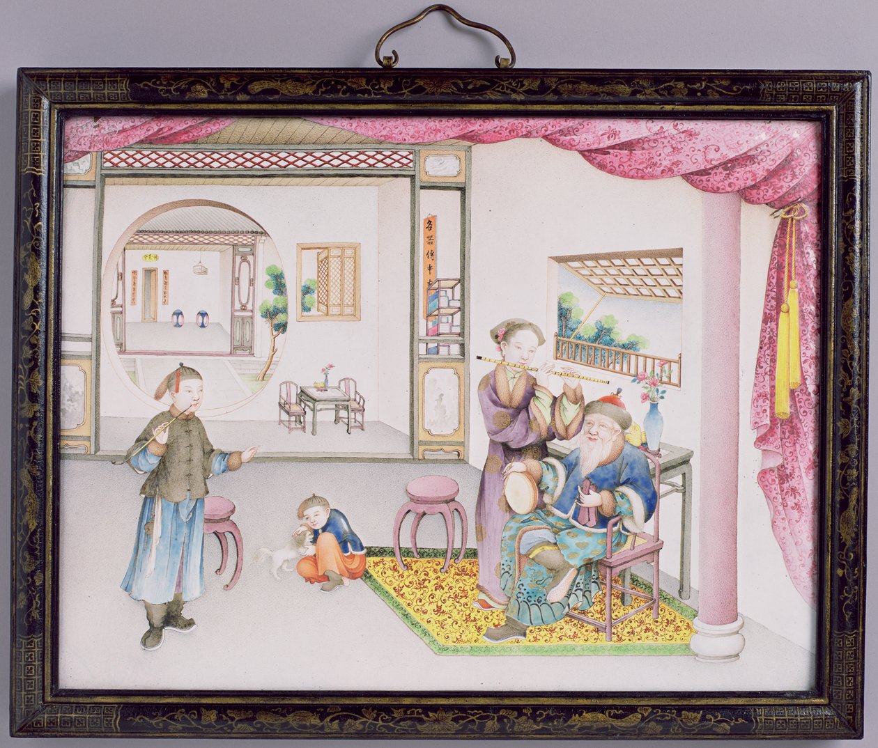 Imperial Canton panel, Qianlong period, 1736-95 by Chinese School