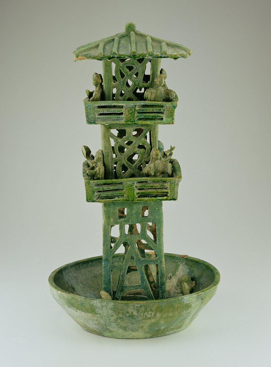 Model of a watchtower, Han Dynasty by Chinese School