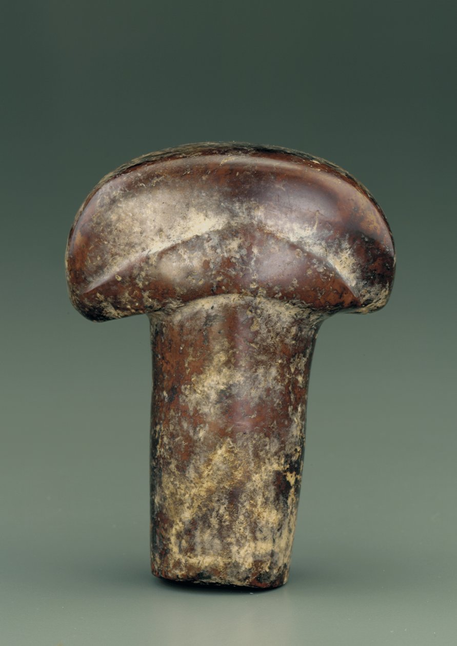 Object in form of oval rod surmounted by thick semicircular knob by Chinese School