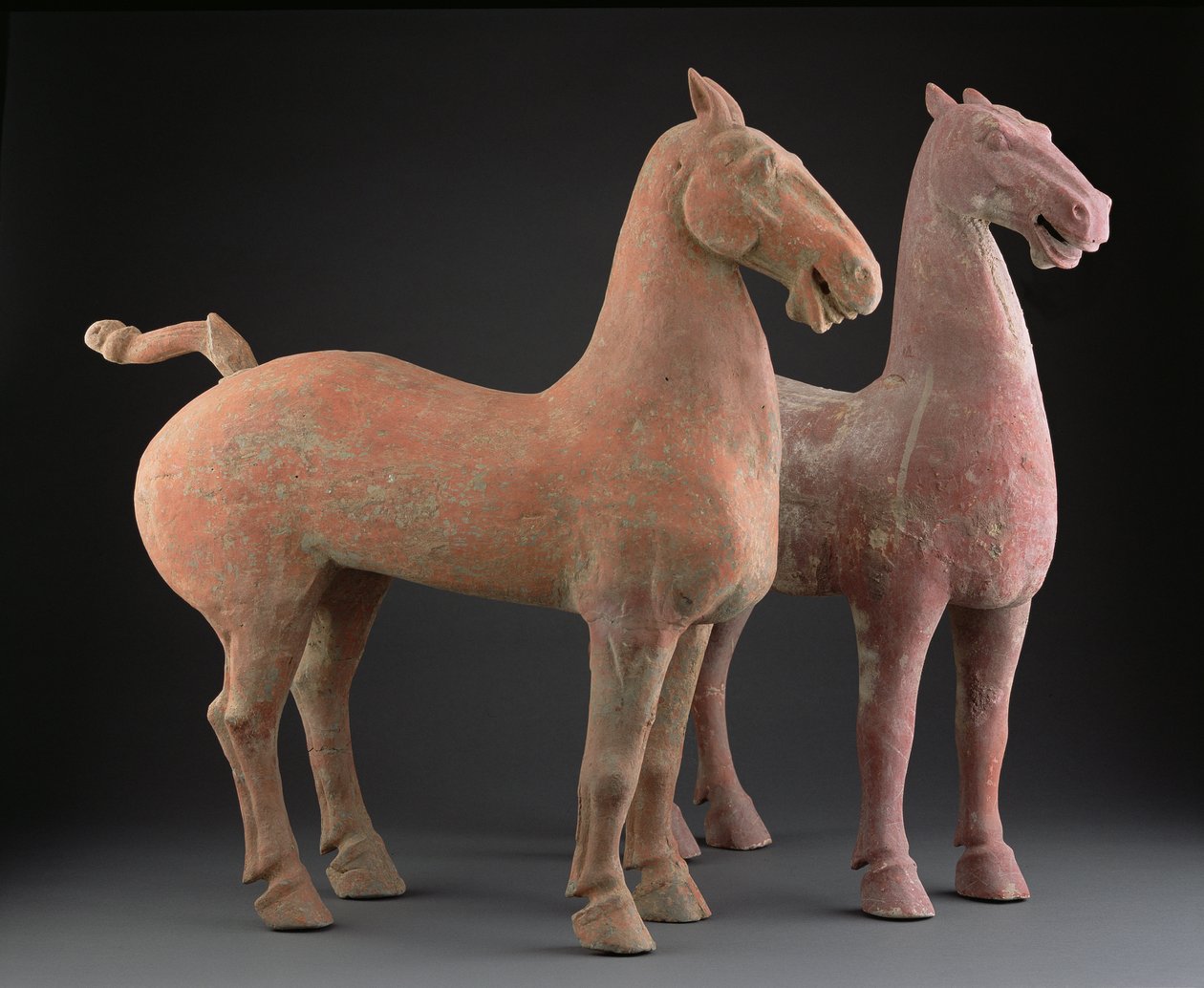 Pair of horses, Han Dynasty by Chinese School