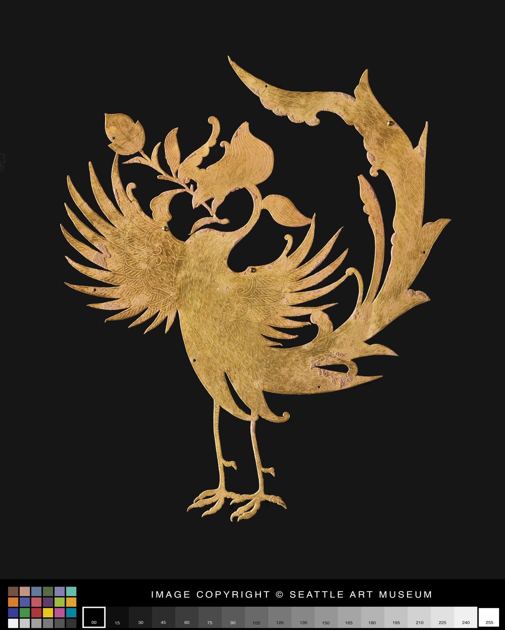 Pair of Phoenixes, late 7th - 8th century by Chinese School