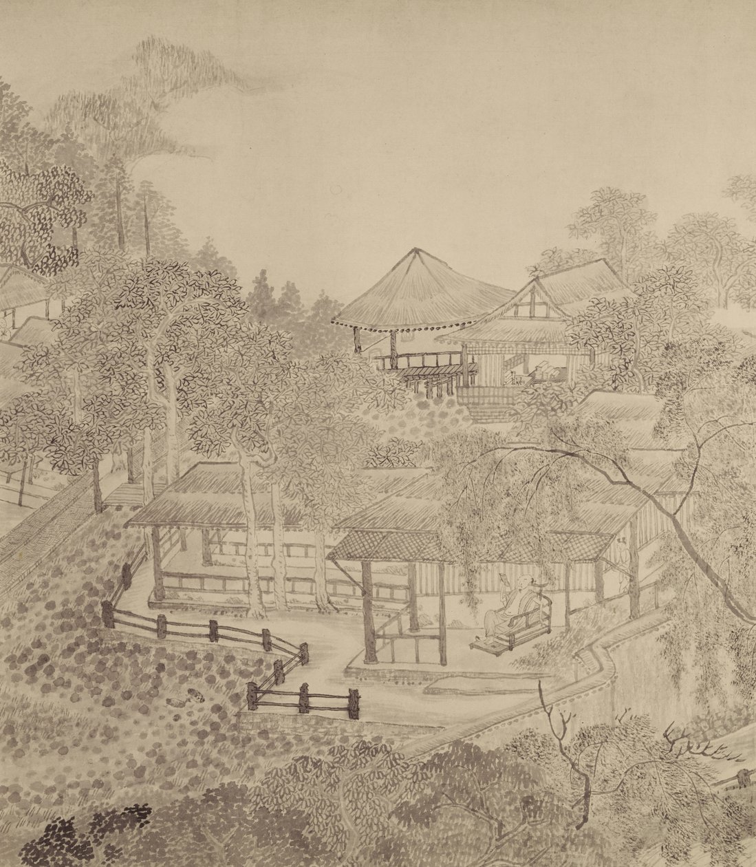 Passing the Summer at the Thatched Hall of the Inkwell by Chinese School