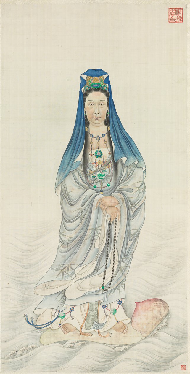 Portrait of Empress Dowager Cixi as Guanyin by Chinese School