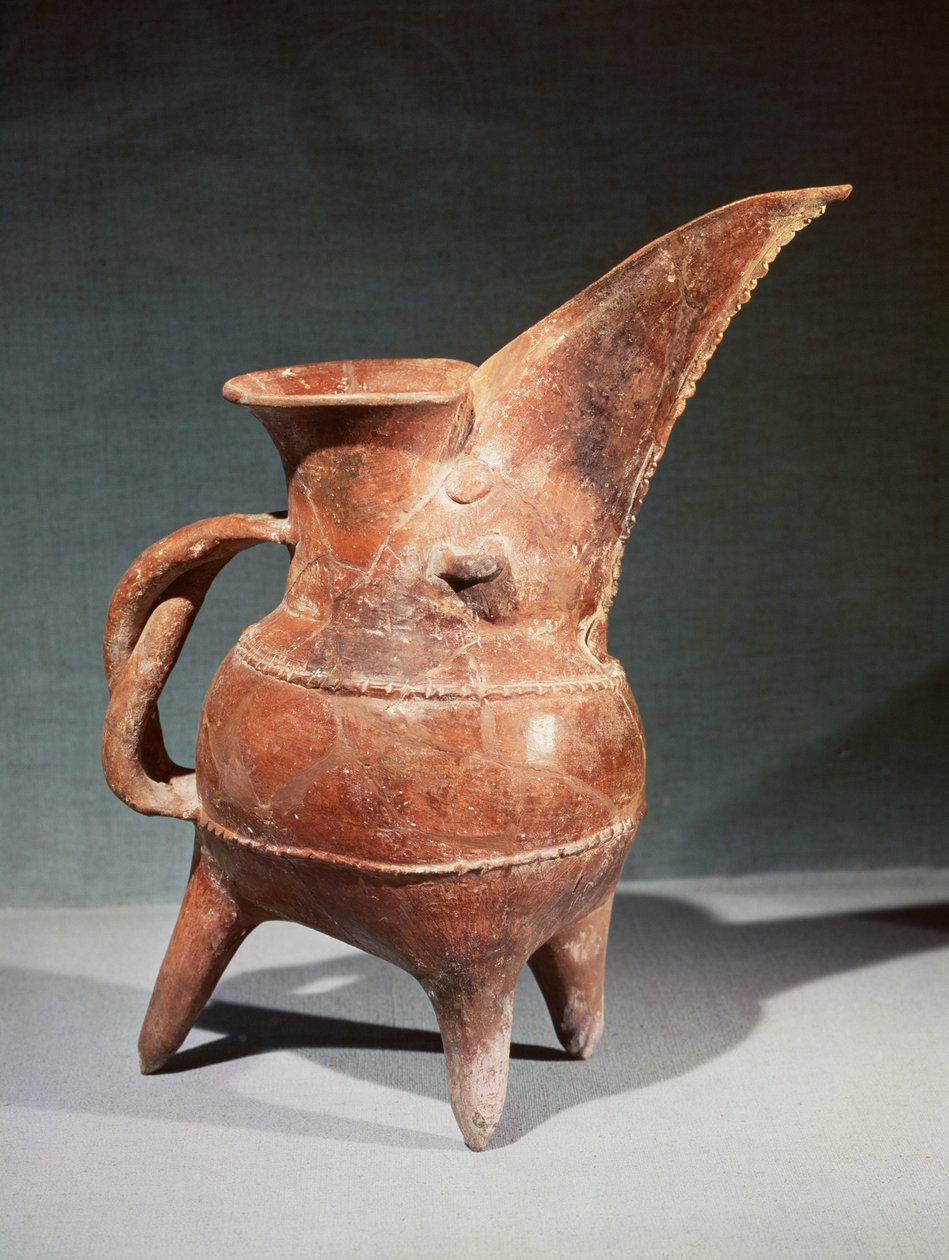Three-legged Kuei jug, from Weifang, Shandong, Longshan Culture, 3rd-2nd millennium BC by Chinese School