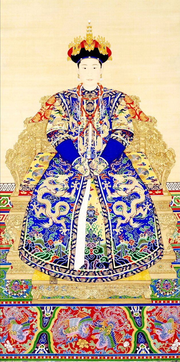 Empress Jing Xian (c.1681-1731), 1st consort of Emperor Yongzheng (1678-1735) by Chinese School Chinese School