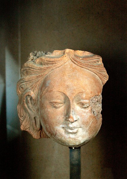 Head of a Large Bodhisattva by Chinese School Chinese School