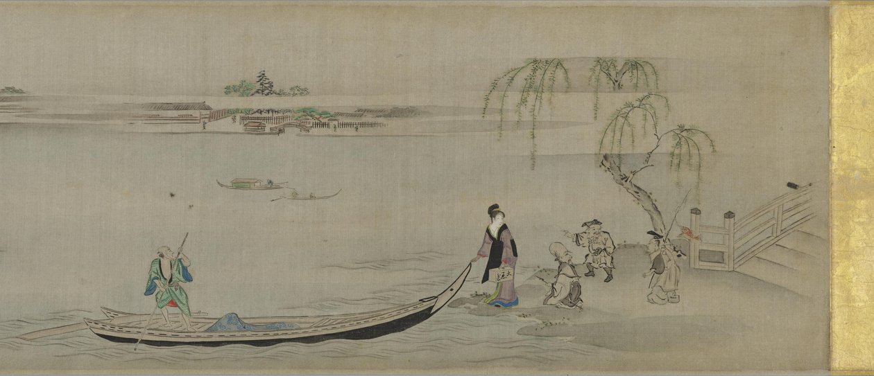 Scenes Along the Sumida River by Chobunsai Eishi