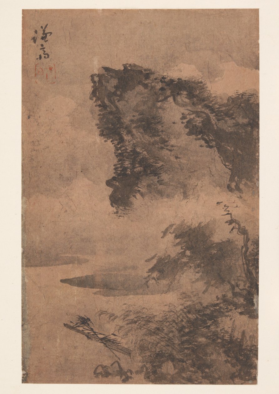 Landscape (album leaf) by Chong Son
