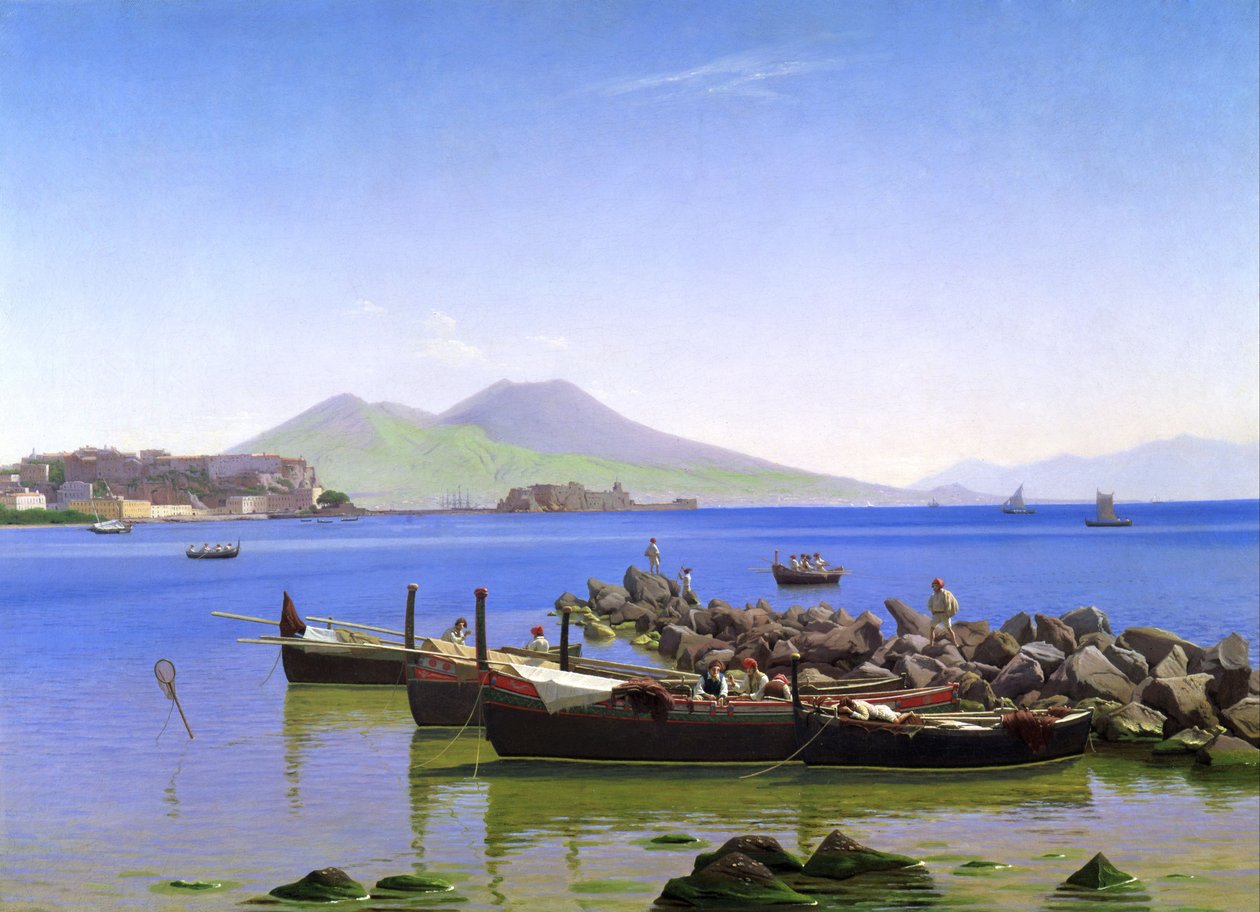 Bay of Naples by Christen Schjellerup Købke