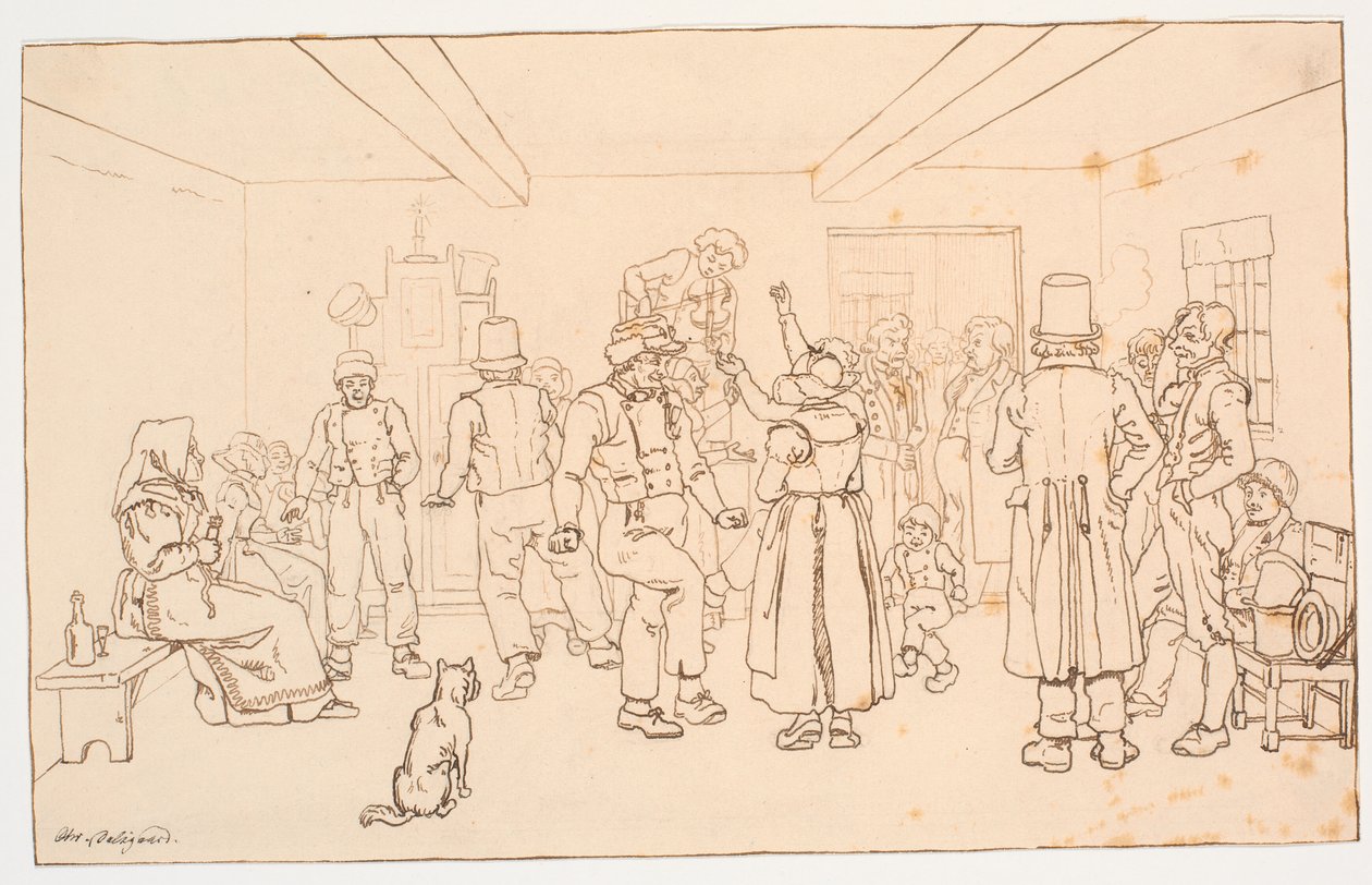 Dance in the Peasant Room by Christen Dalsgaard