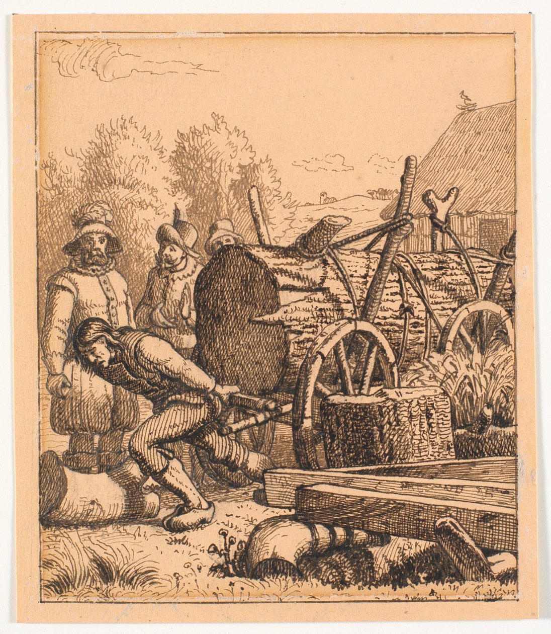 Illustration for St. St. Blicher, The Three Holy Evenings by Christen Dalsgaard