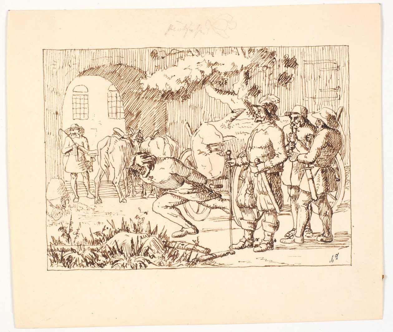 Illustration to St. St. Blicher, The Three Holy Evenings by Christen Dalsgaard