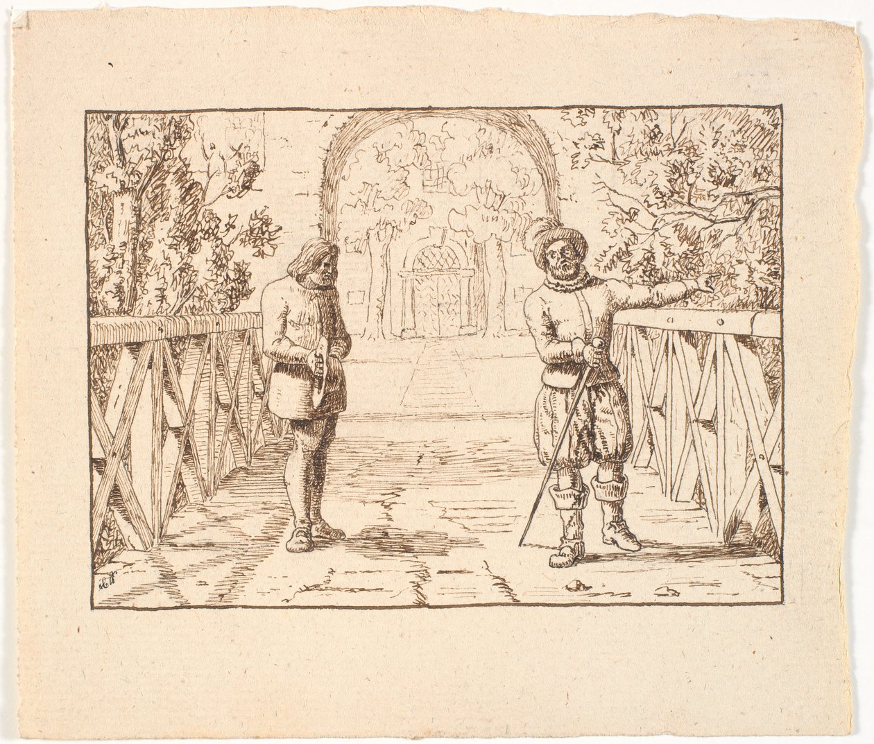 Illustration to St. St. Blicher, The Three Holy Evenings by Christen Dalsgaard