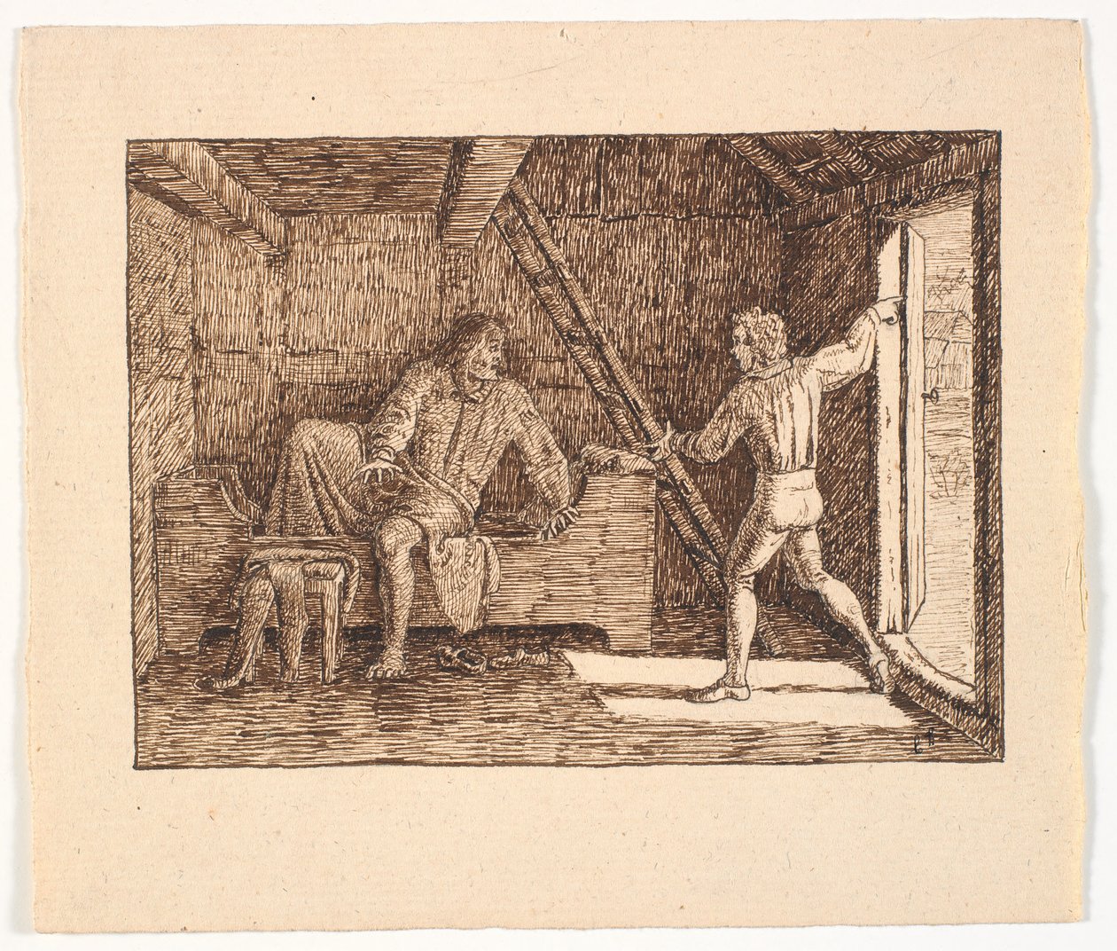 Illustration for St. St. Blicher, The Three Holy Evenings by Christen Dalsgaard