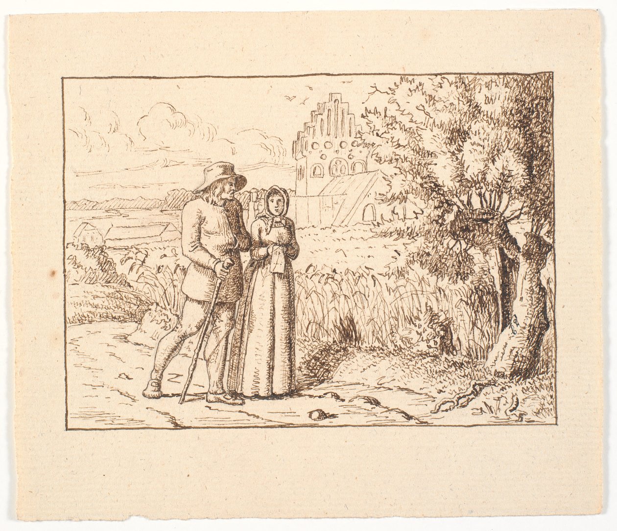 Illustration for St. St. Blicher, The Three Holy Evenings by Christen Dalsgaard