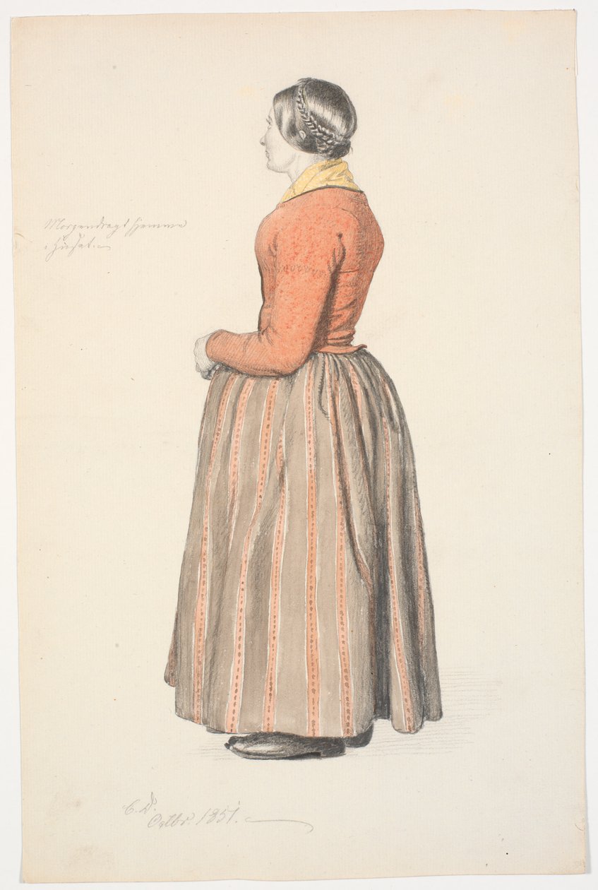 Girl in Morning Dress by Christen Dalsgaard