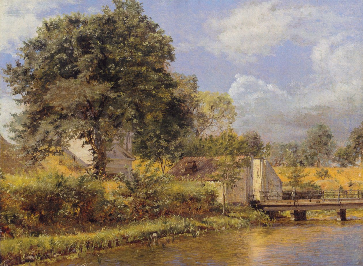 A view of the Northern gate of Kastellet seen from the bastion East of the bridge by Christen Købke