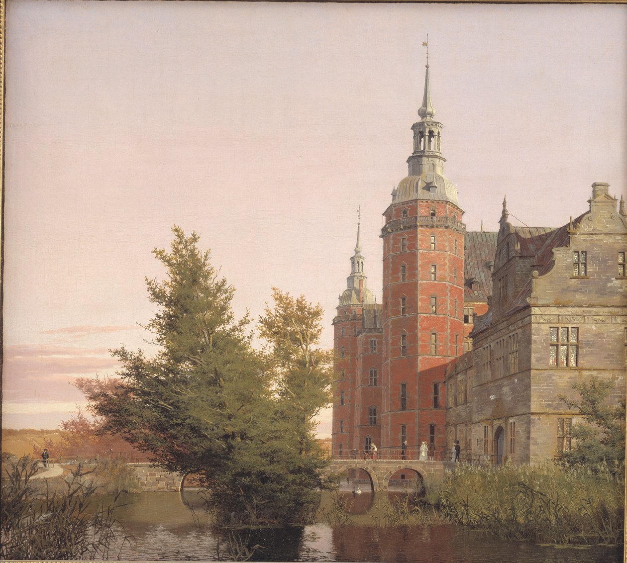 Frederiksborg Castle Seen from the Northwest by Christen Købke
