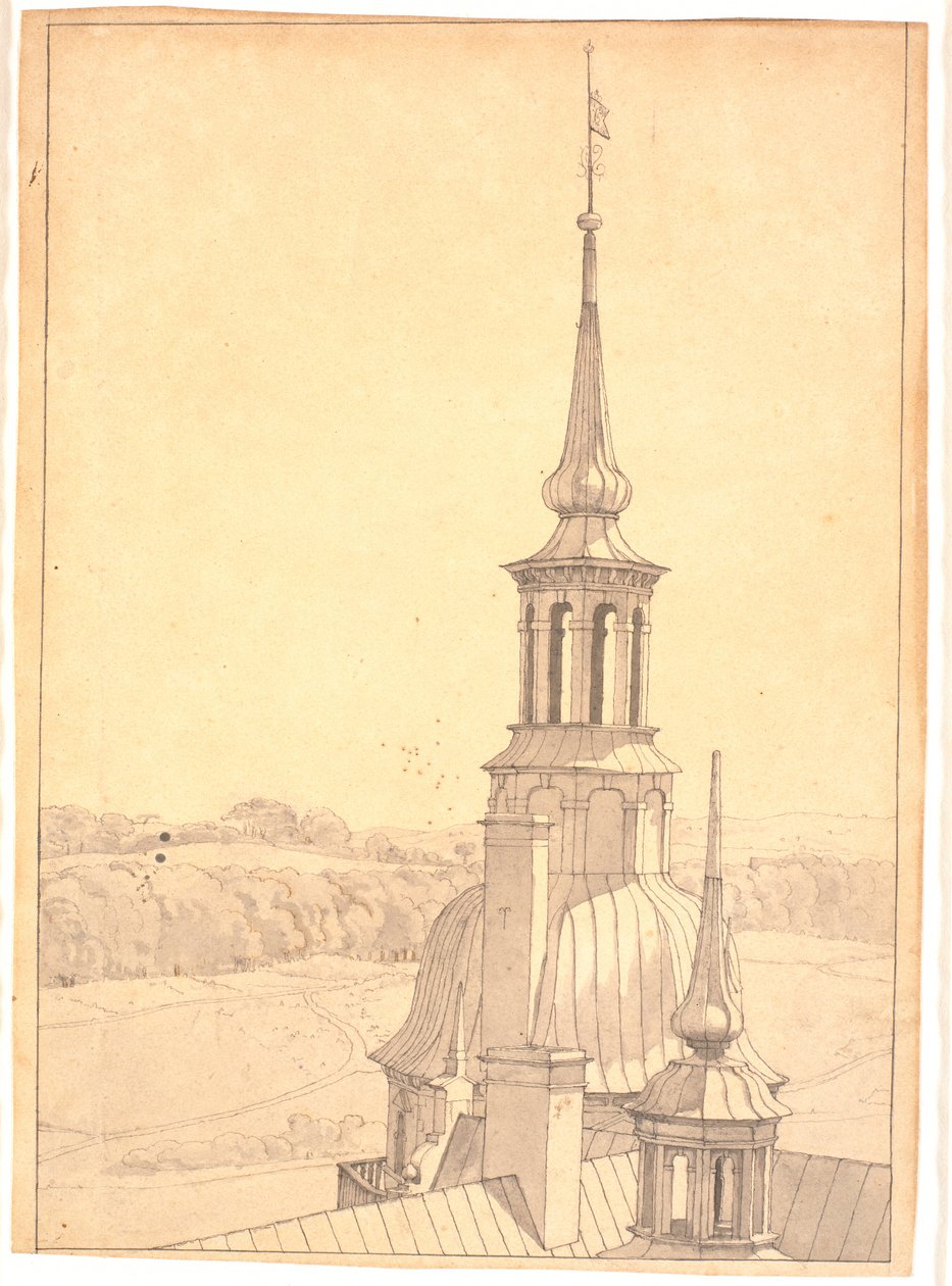 One of the Small Towers on Frederiksborg Castle by Christen Købke