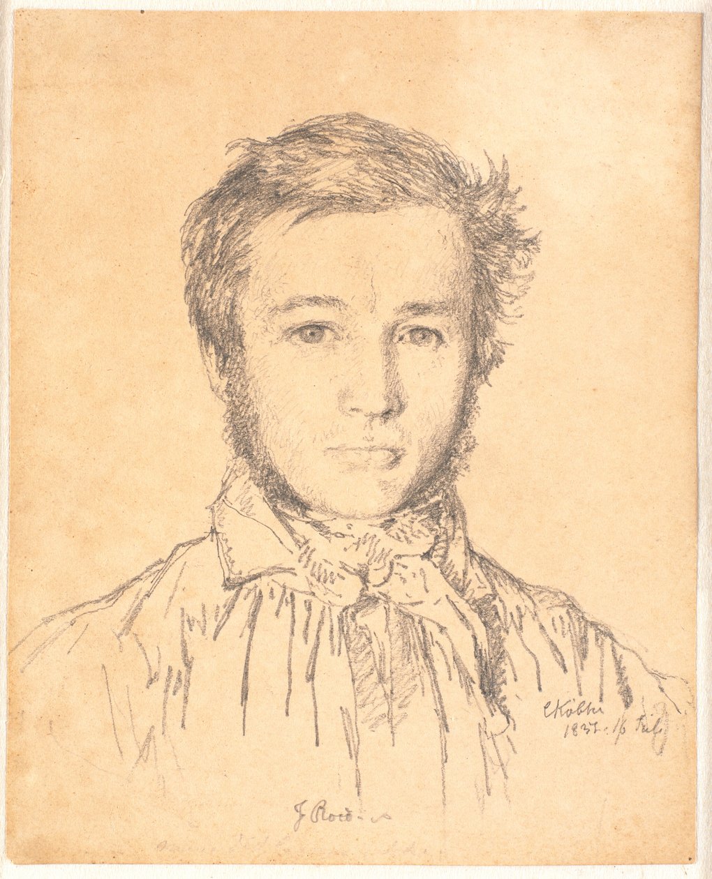 Portrait of Jørgen Roed by Christen Købke