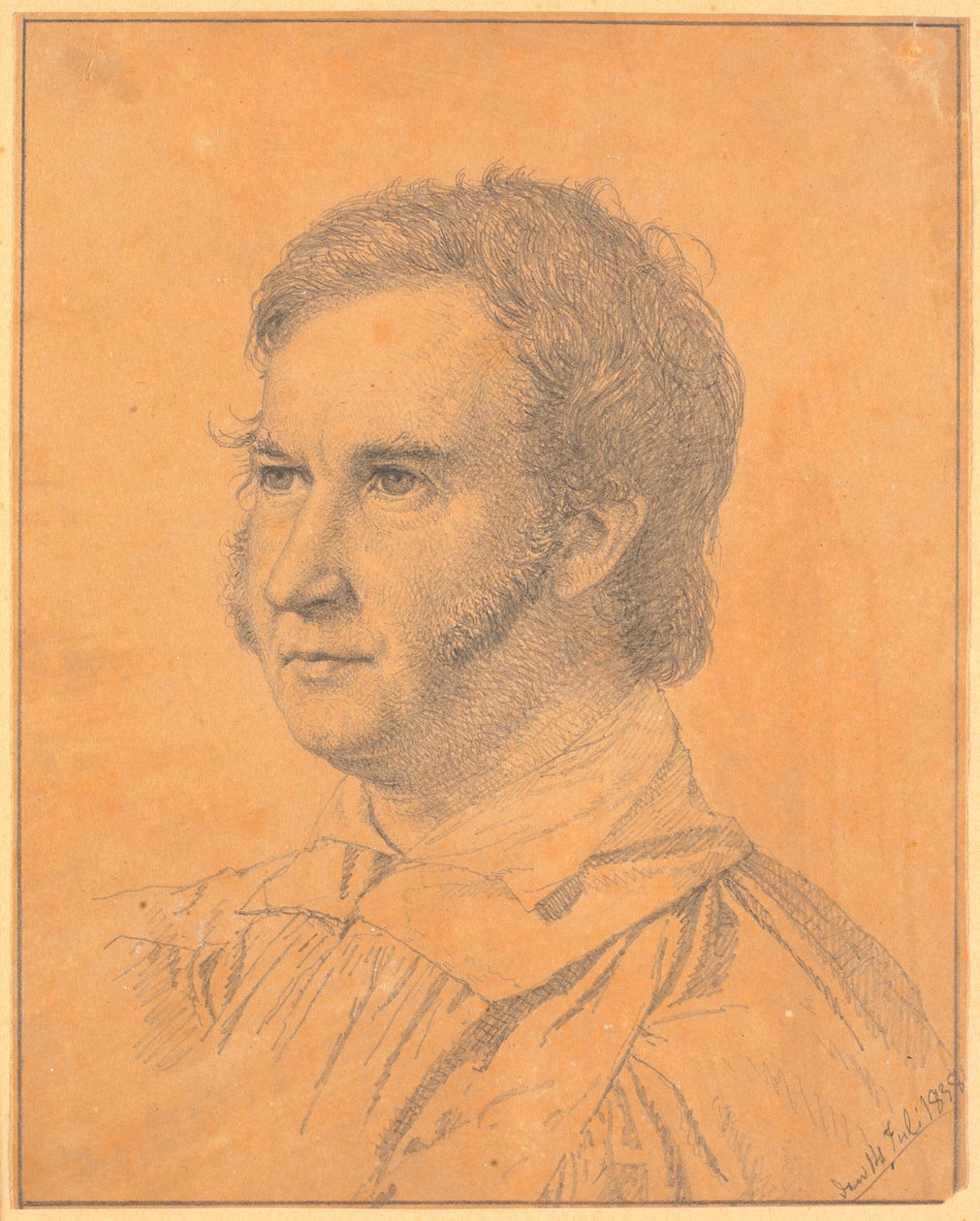 Portrait of Jacob Georg Købke (justice council, diocesan physician in Nykøbing F.) by Christen Købke