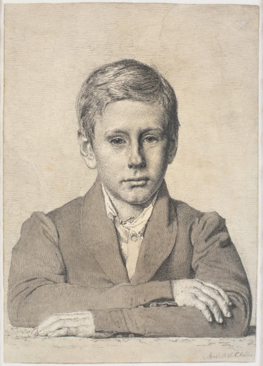 Portrait of Forest Ranger Henrik Clausen (1825-1904) as a Child by Christen Købke
