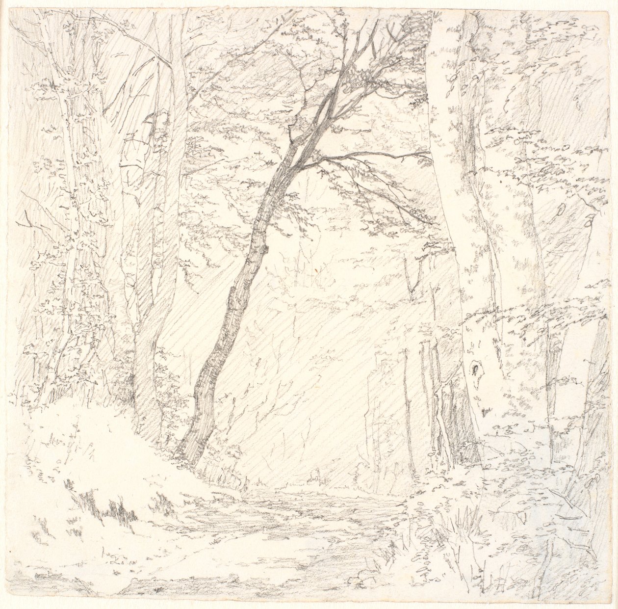 Road through a Forest by Christen Købke