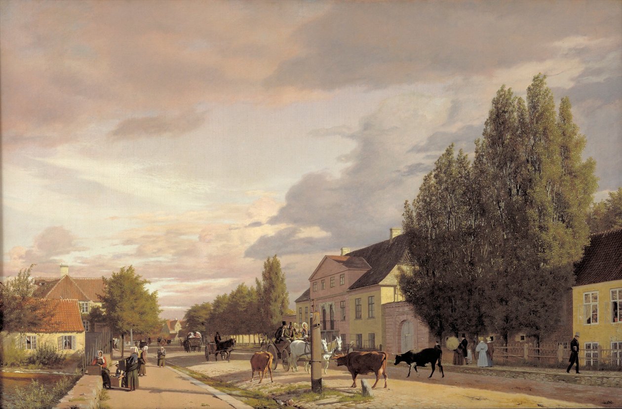 Morning View of Østerbro by Christen Schjellerup Kobke