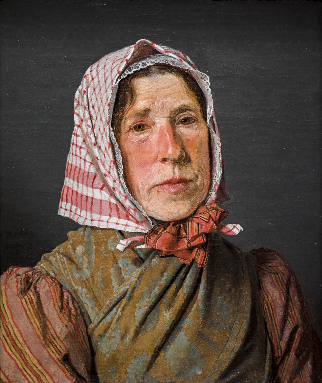 Old Peasant Woman by Christen Schjellerup Kobke