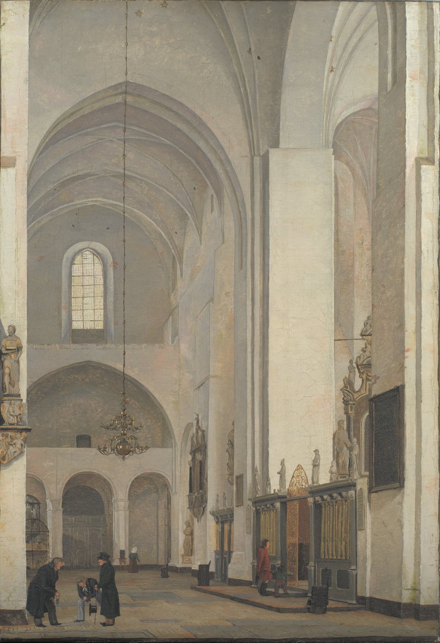 The Transept in Aarhus Cathedral by Christen Schjellerup Kobke