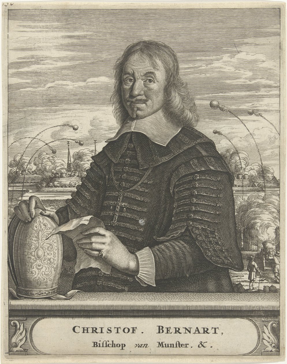 Portrait of Christoph Bernhard von Galen, Bishop of Münster by Christiaan Hagen