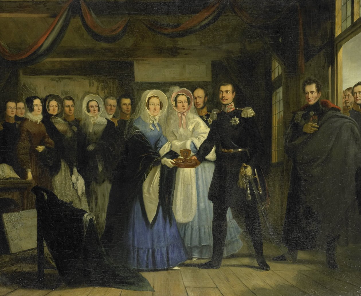 The Princess of Orange Receiving Alexander II, Grand Duke and Heir to the Throne of Russia, in the Czar Peter