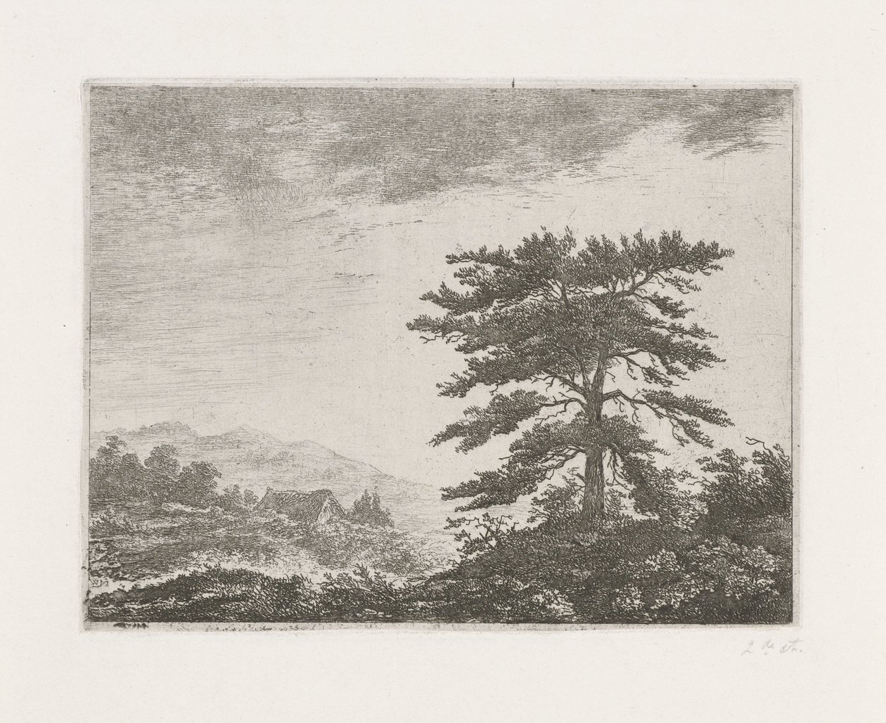 Tree in a Heath Landscape by Christiaan Wilhelmus Moorrees