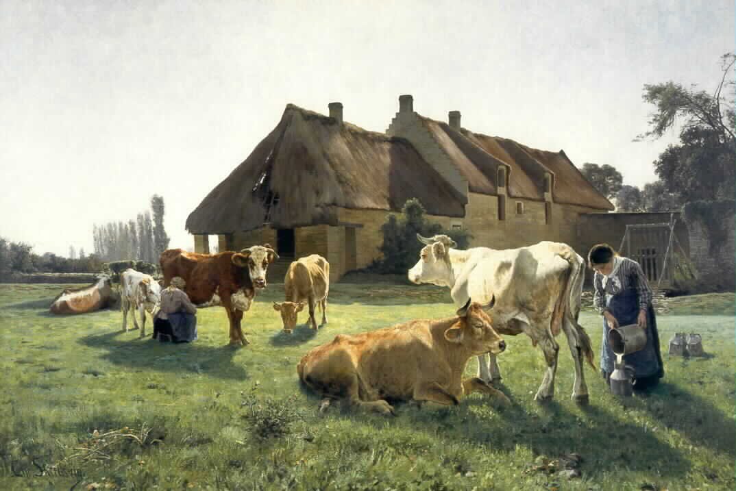 A Farm in Venoix by Christian Eriksen Skredsvig