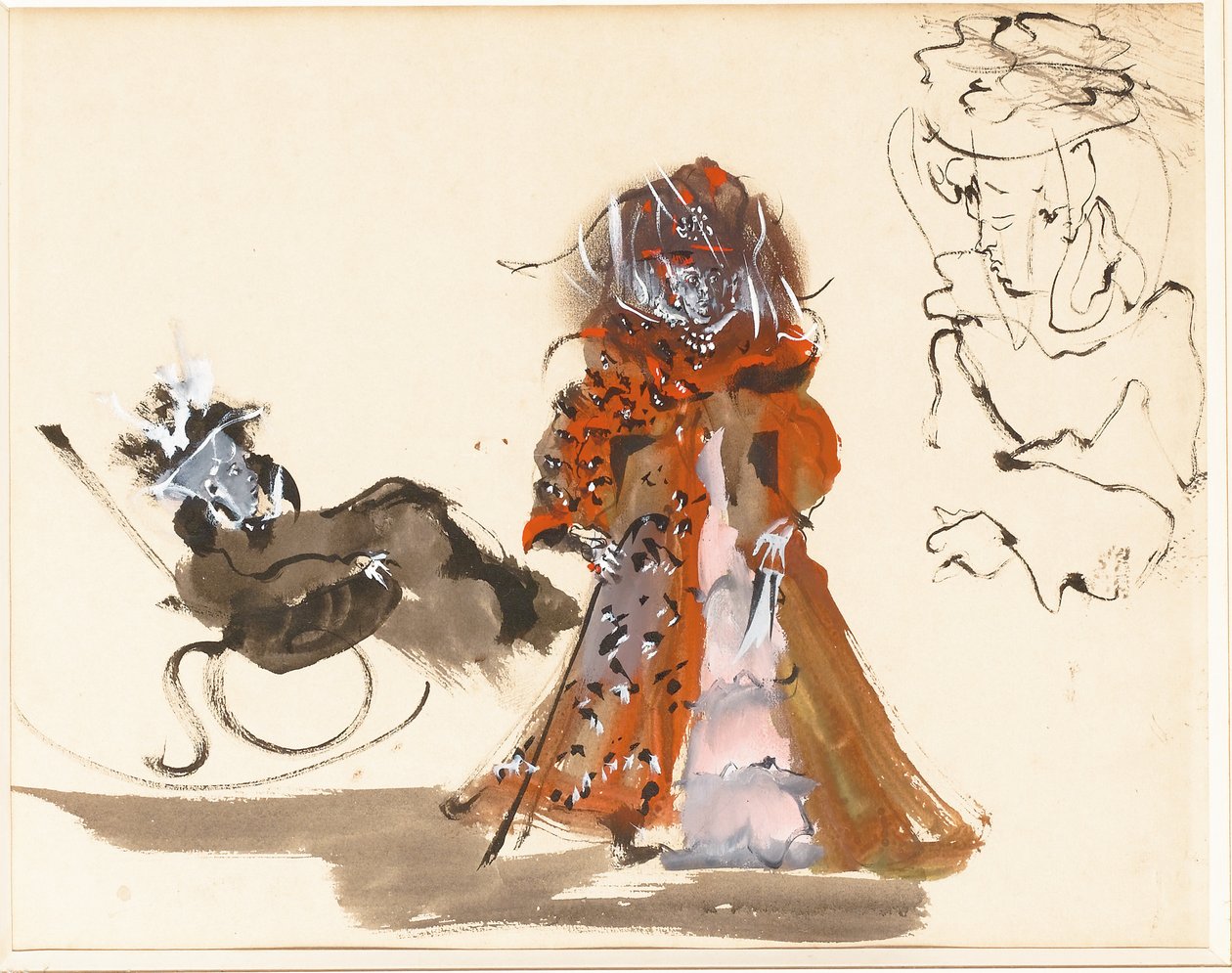 Studies of Women by Christian (attr. to) Berard
