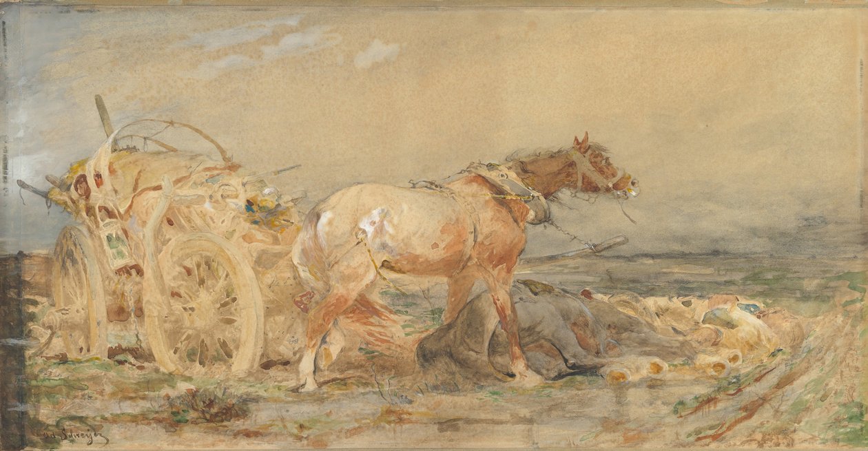Abandoned: Marshes of the Danube, before 1887 by Christian Adolf Schreyer