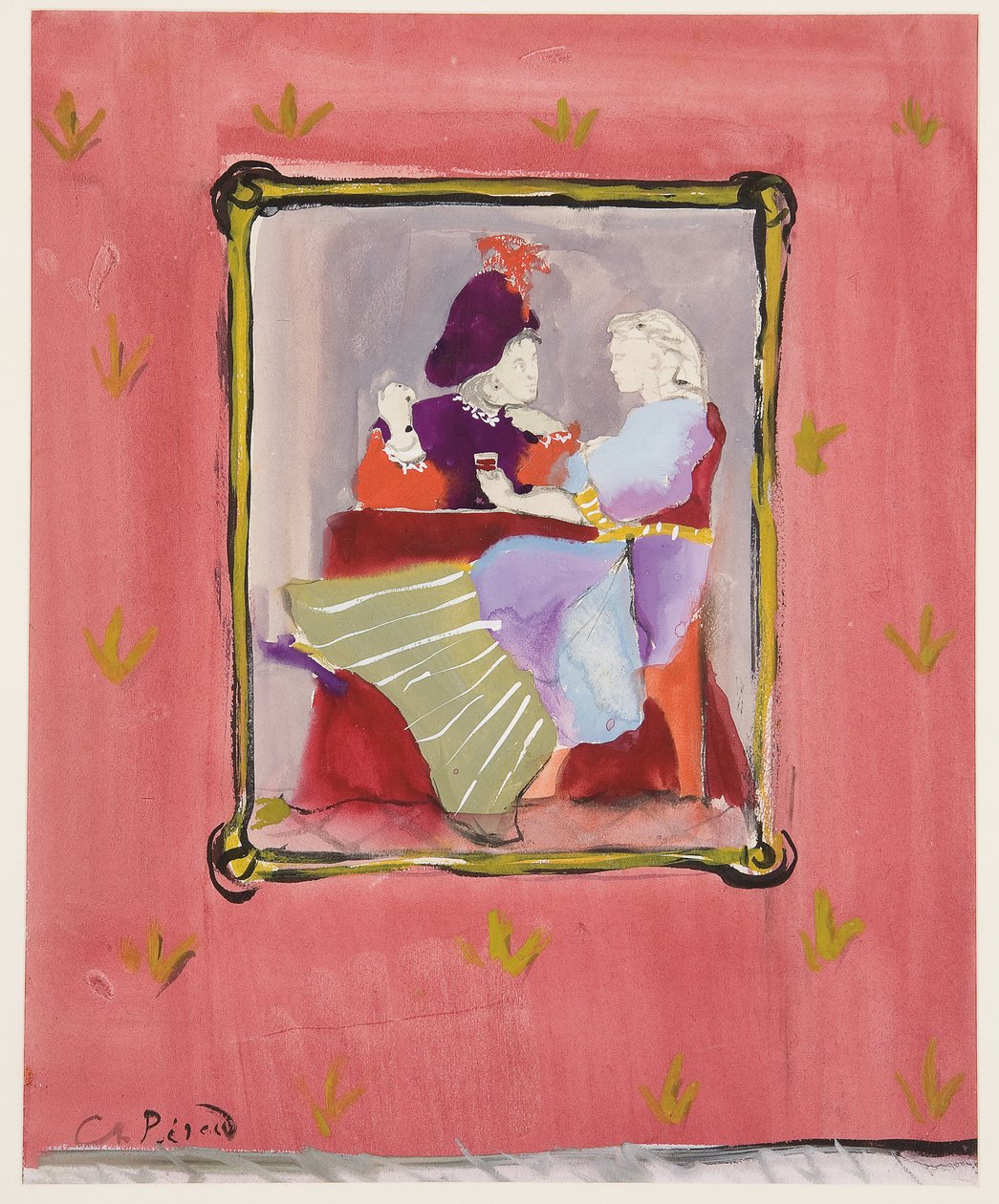 A costumed couple, c.1935-45 by Christian Bérard