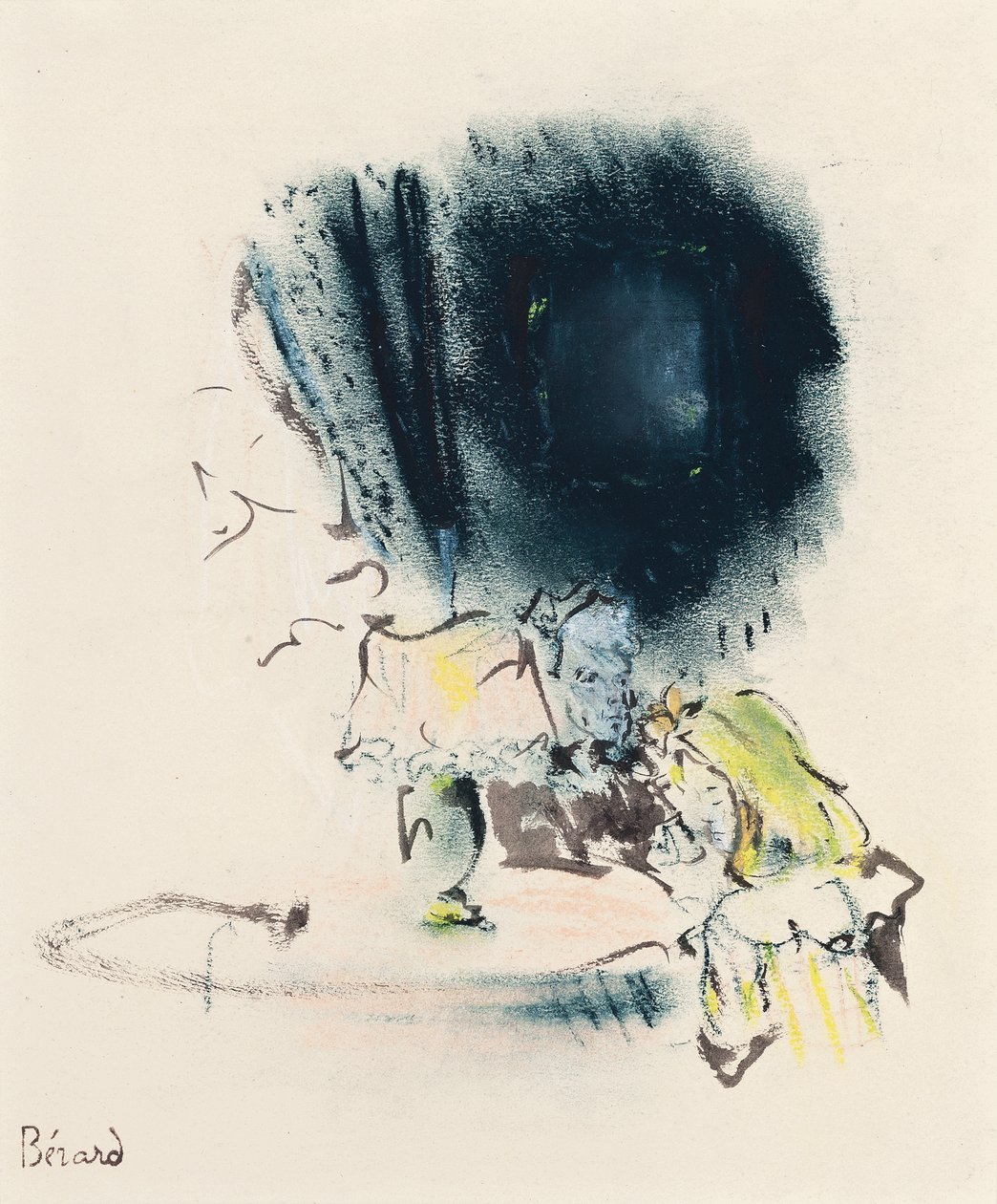 Under the Lamp, Illustration for Gigi, c.1949 by Christian Bérard