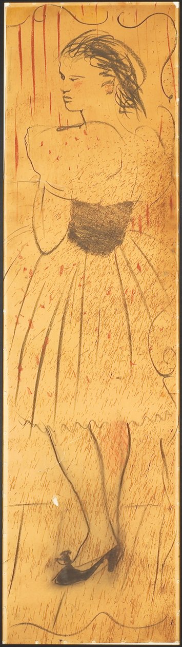 Triptych (drawing of a lovers