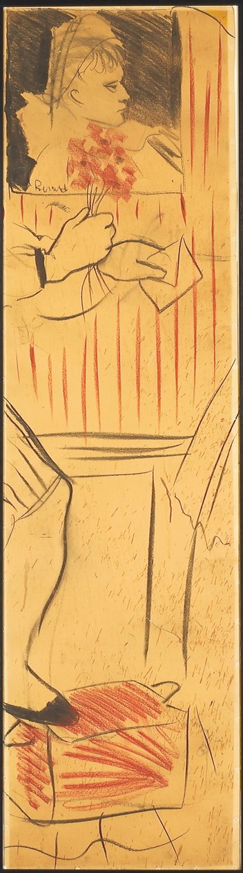 Triptych (drawing of a lovers