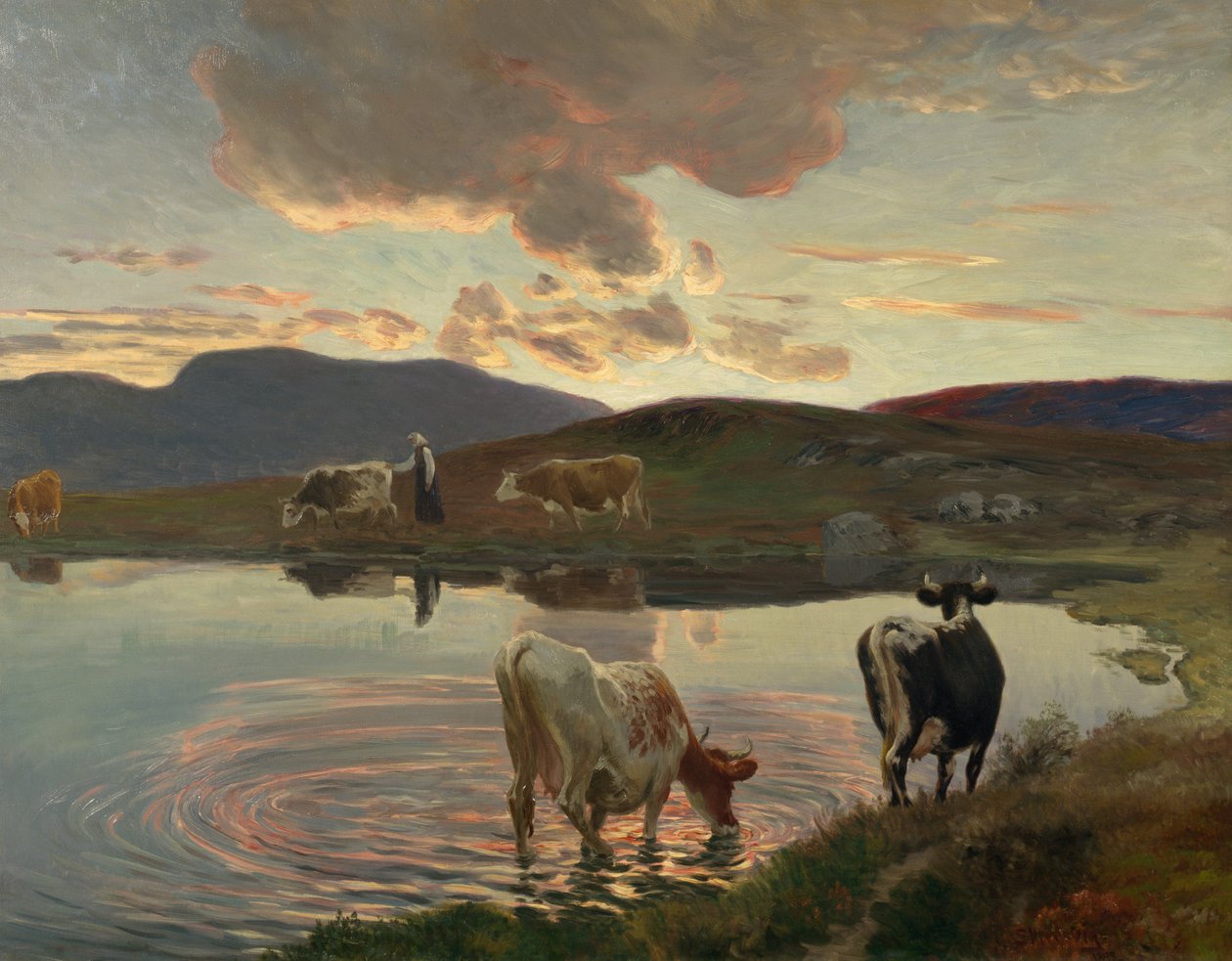 After sunset by Christian Eriksen Skredsvig
