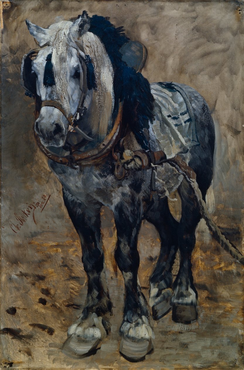 Horse from Normandie by Christian Eriksen Skredsvig