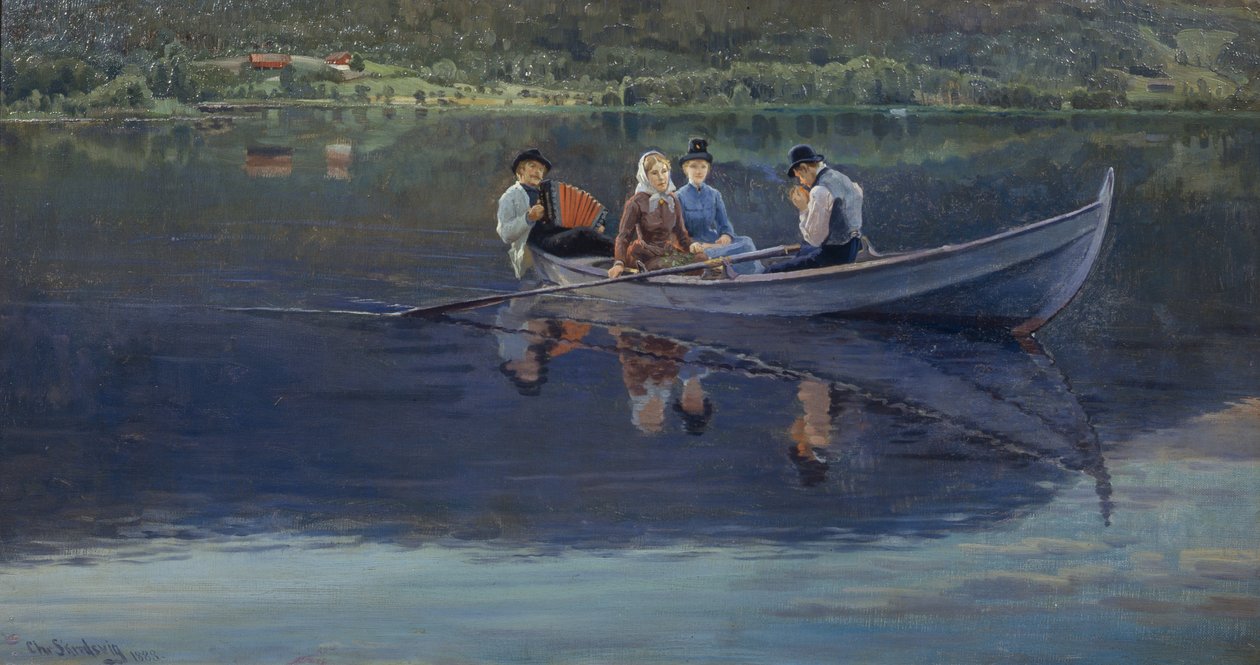 Midsummer Eve by Christian Eriksen Skredsvig