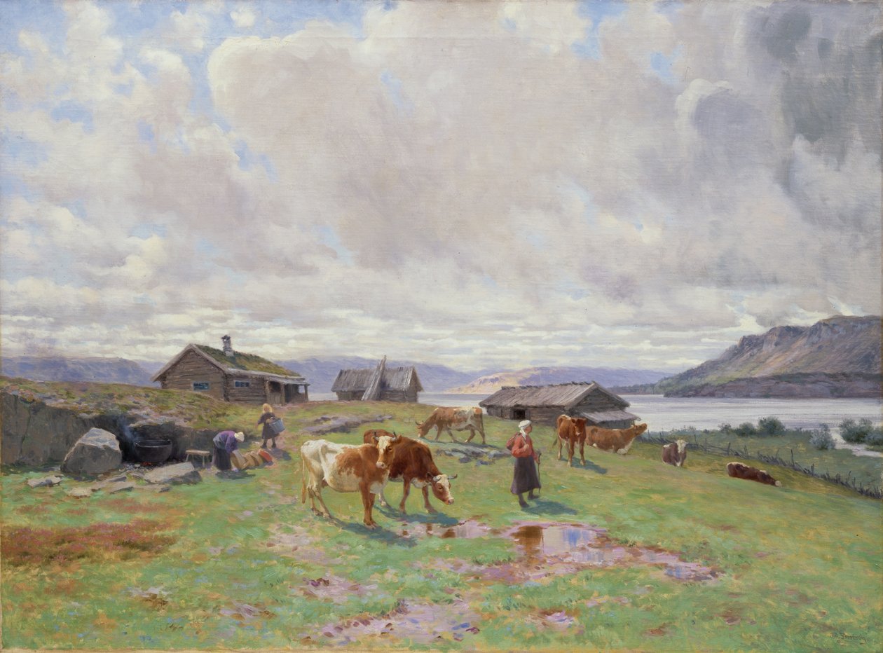 Morning Atmosphere at Holmvassbu by Christian Eriksen Skredsvig